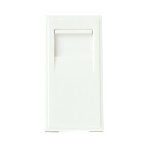 Euro module secondary tel socket white