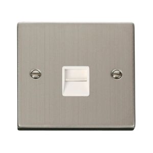 Telephone Outlets - Single master socket - white inserts
