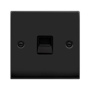 Single Telephone Outlet - Master - Black