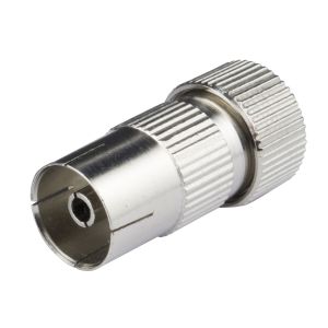 Nickel-Plated TV/FM Coaxial Socket