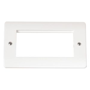 2 gang 4 module euro plate