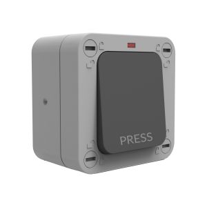 1G Bell Push SP IP66 g/b