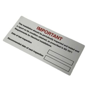 Periodic inspection label - 130 x 60mm Pk10