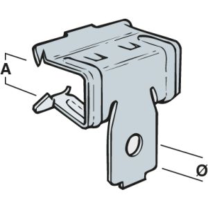 Beam Clips - 4-8 mm, 6.5mm - 90 Load kg (Qty 25) - Silver