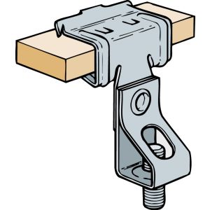 Beam Clip Threaded Rod Hangers 5-9mm x 51mm (Qty 10) - Silver