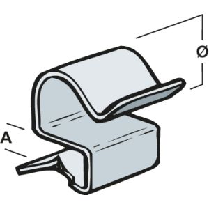 Cable Run Clips 8-12mm x 19-24mm (Qty 25)