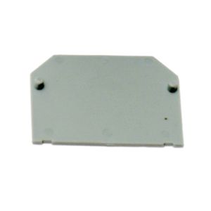 End plate double deck terminal 4mm² grey