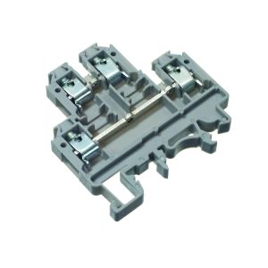 Double Deck, Knife Disconnect, Fuse Terminal - Double deck terminal 4mm² grey