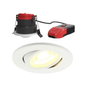 CCT Fire Rated Gimbal Dual Wattage White