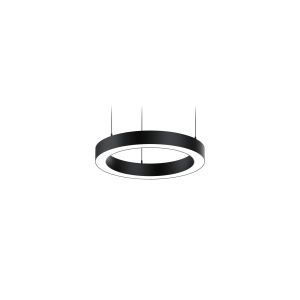 Circular LED pendant 600mm 20-37W 3CCT 4600lm blk