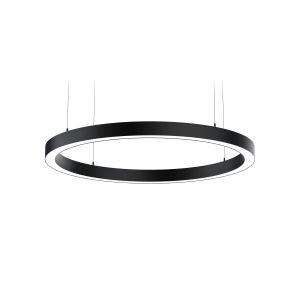 Circular LED pendant 1200mm 48-77W 3CCT 9400lm blk