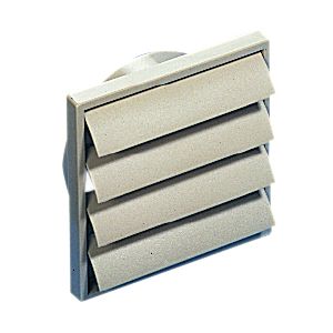 100mm white gravity grille