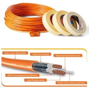550W 3mm Undertile heating cable