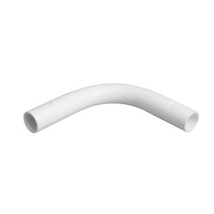 PVC Conduit Standard Bend - 25mm - White