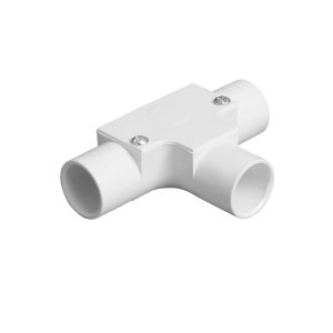 PVC Conduit Inspection Tee - 25mm - White