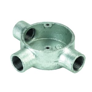 Galvanised Conduit Fittings - Tee Boxes - 20mm