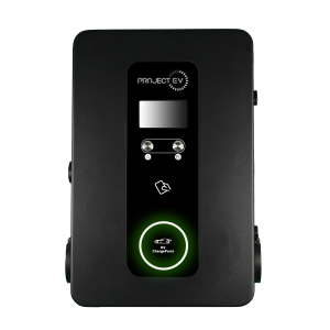 22kW Pro Earth Wall AC Charger Dual Gun RFID (63A 3 Phase)