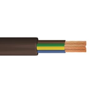 3183Y - Heavy Duty PVC Flex - Round - 2.5mm Conductor - 50m Drum - Black