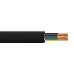 3185Y - Heavy Duty PVC Flex - Round - 1mm Conductor - 50m Drum - Black