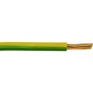 6491X - PVC Stranded Singles - 4mm Conductor - 100m Drum - Green/Yellow